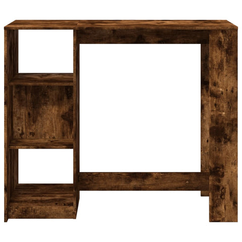 Bartisch mit Regal Räuchereiche 124x46x103,5 cm Holzwerkstoff