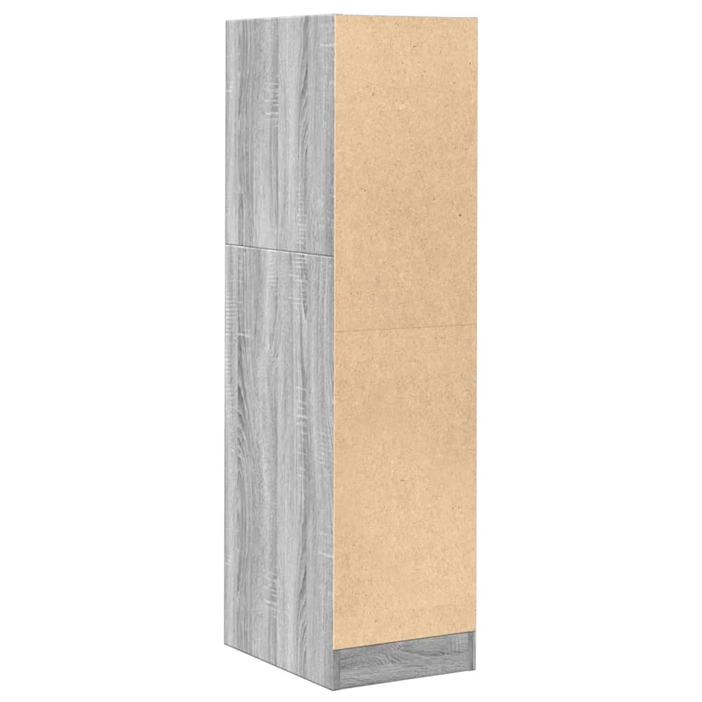 Apothekerschrank Grau Sonoma 30x41x118 cm Holzwerkstoff