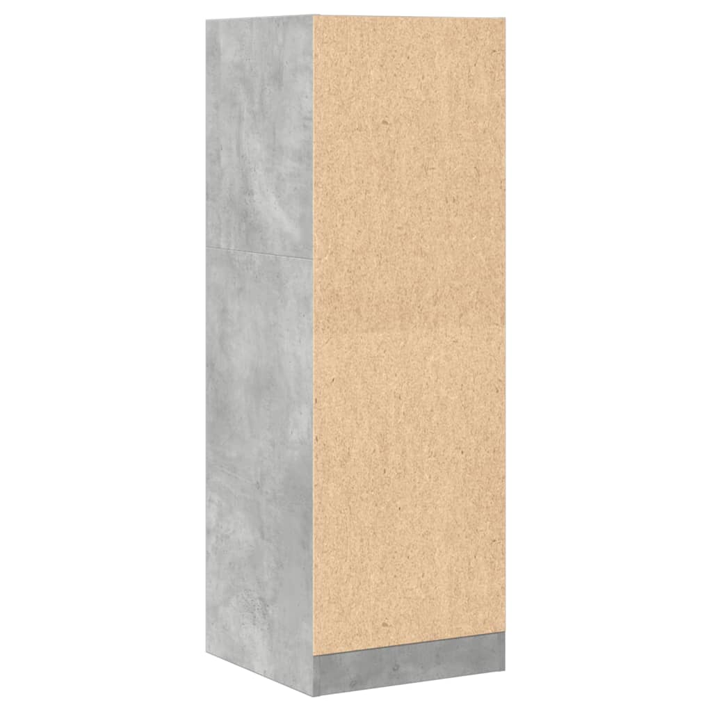 Apothekerschrank Betongrau 40x41x118 cm Holzwerkstoff