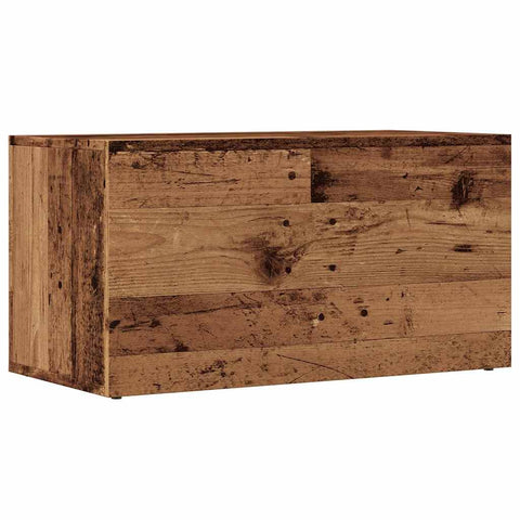 Aufbewahrungstruhe Altholz-Optik 69,5x34x36 cm Holzwerkstoff