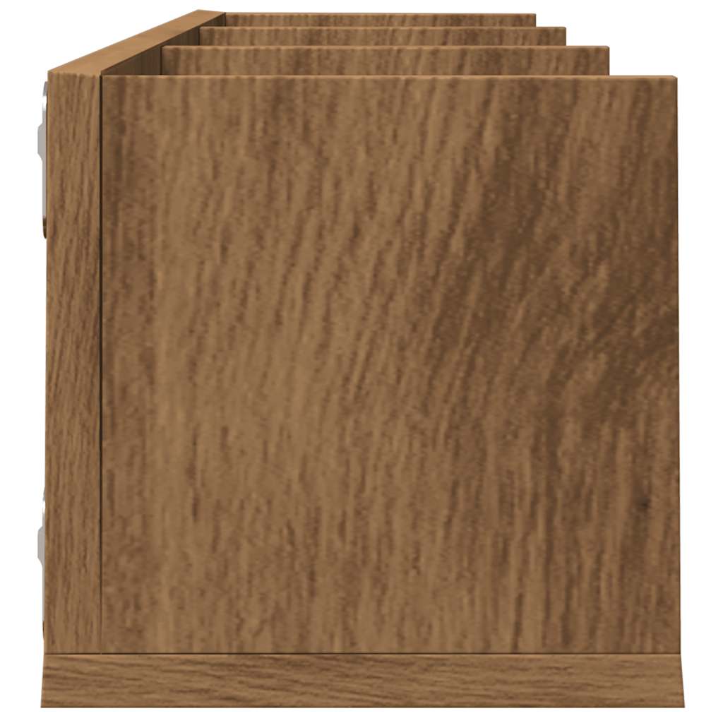 CD-Wandregal Artisan-Eiche 75x18x18 cm Holzwerkstoff