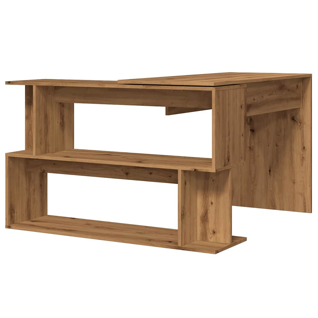 Eckschreibtisch Artisan-Eiche 200,5x50x76 cm Holzwerkstoff