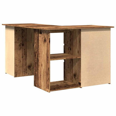 Eckschreibtisch Altholz-Optik 145x100x76 cm Holzwerkstoff