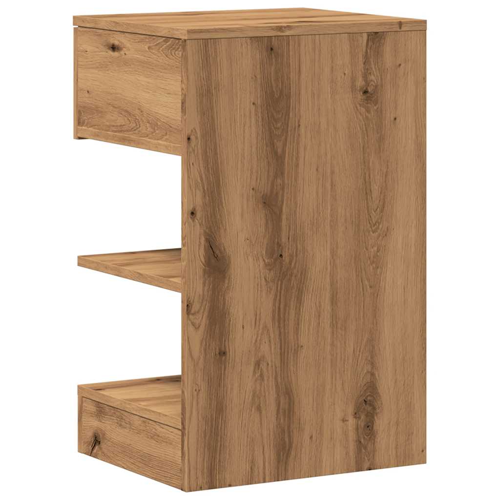 Nachttische 2 Stk. Artisan-Eiche 40x35x65 cm Holzwerkstoff