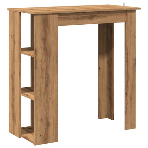 Bartisch mit Regal Artisan-Eiche 102x50x103,5 cm Holzwerkstoff