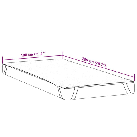 Matratzenschoner Weiß 100x200 cm Wasserdicht