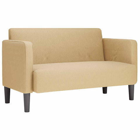 Zweisitzer-Sofa Hellgrün Grau 109 cm Cordstoff