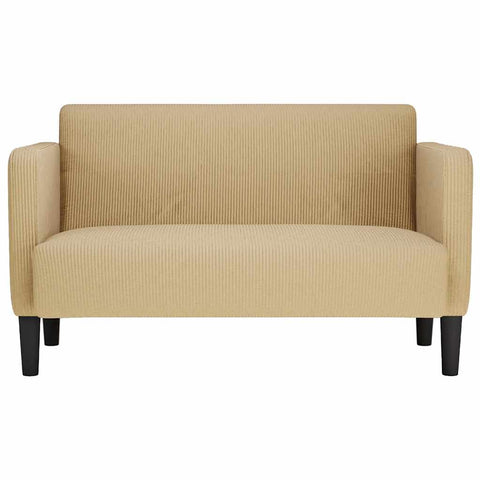 Zweisitzer-Sofa Hellgrün Grau 109 cm Cordstoff