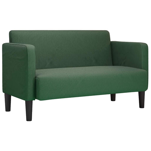 Zweisitzer-Sofa Dschungelgrün 109 cm Cordstoff