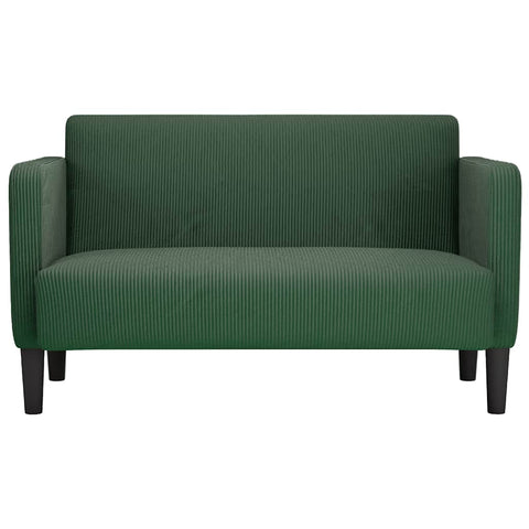 Zweisitzer-Sofa Dschungelgrün 109 cm Cordstoff