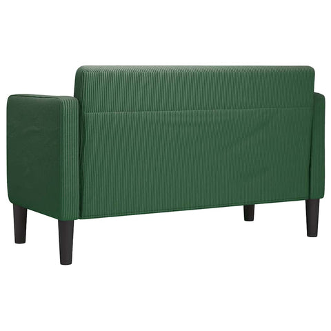 Zweisitzer-Sofa Dschungelgrün 109 cm Cordstoff