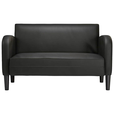 Zweisitzer-Sofa Schwarz 110 cm Kunstleder