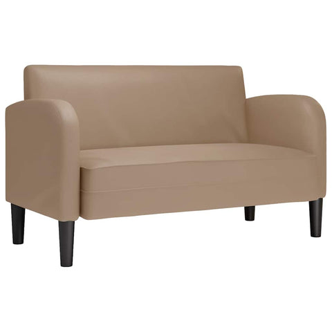 Zweisitzer-Sofa Cappuccino-Braun 110 cm Kunstleder