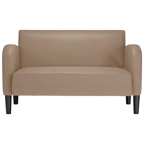 Zweisitzer-Sofa Cappuccino-Braun 110 cm Kunstleder