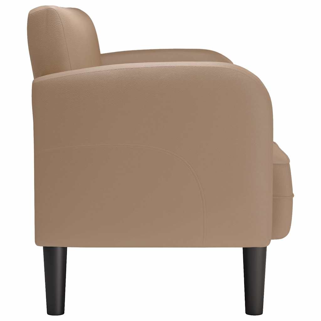 Zweisitzer-Sofa Cappuccino-Braun 110 cm Kunstleder