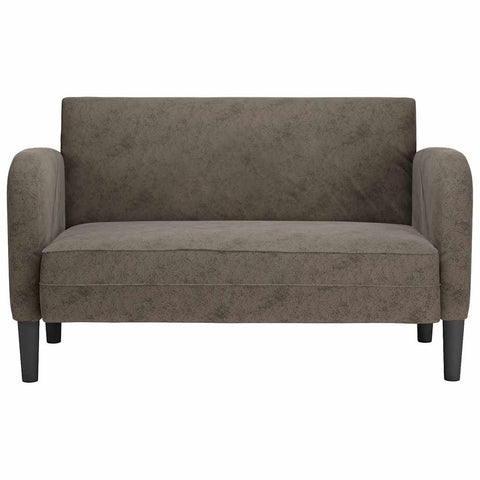 Zweisitzer-Sofa Dunkelgrau 110 cm Kunstleder