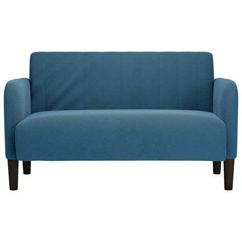 Zweisitzer-Sofa Blau 109 cm Samt