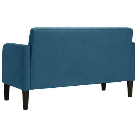 Zweisitzer-Sofa Blau 109 cm Samt