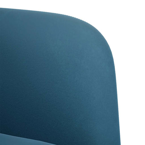 Zweisitzer-Sofa Blau 109 cm Samt