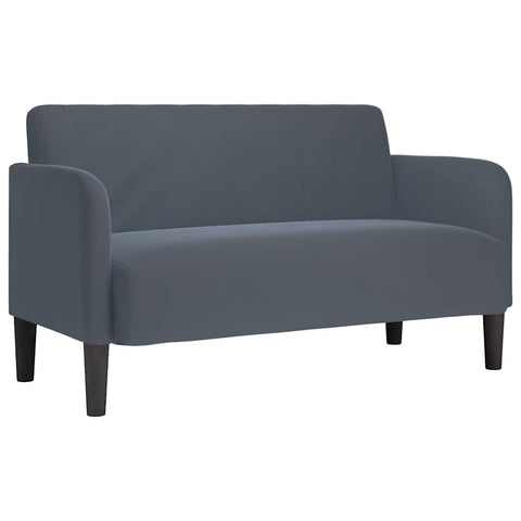 Zweisitzer-Sofa Dunkelgrau 109 cm Samt