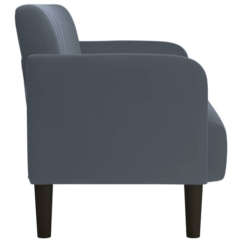 Zweisitzer-Sofa Dunkelgrau 109 cm Samt