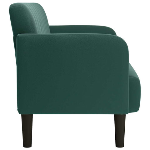 Zweisitzer-Sofa Dunkelgrün 109 cm Samt