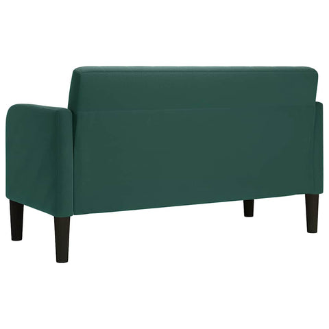 Zweisitzer-Sofa Dunkelgrün 109 cm Samt