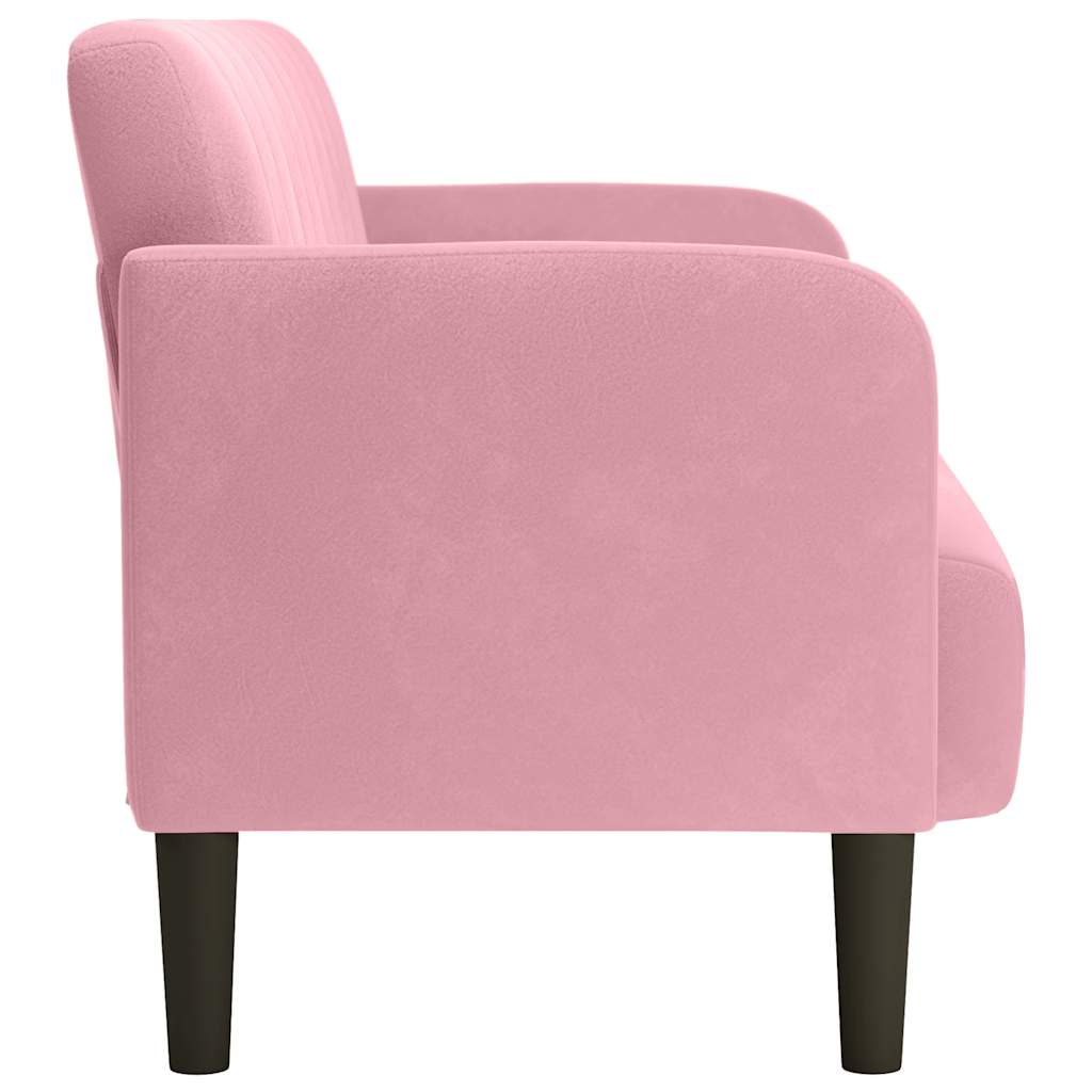 Zweisitzer-Sofa Rosa 109 cm Samt