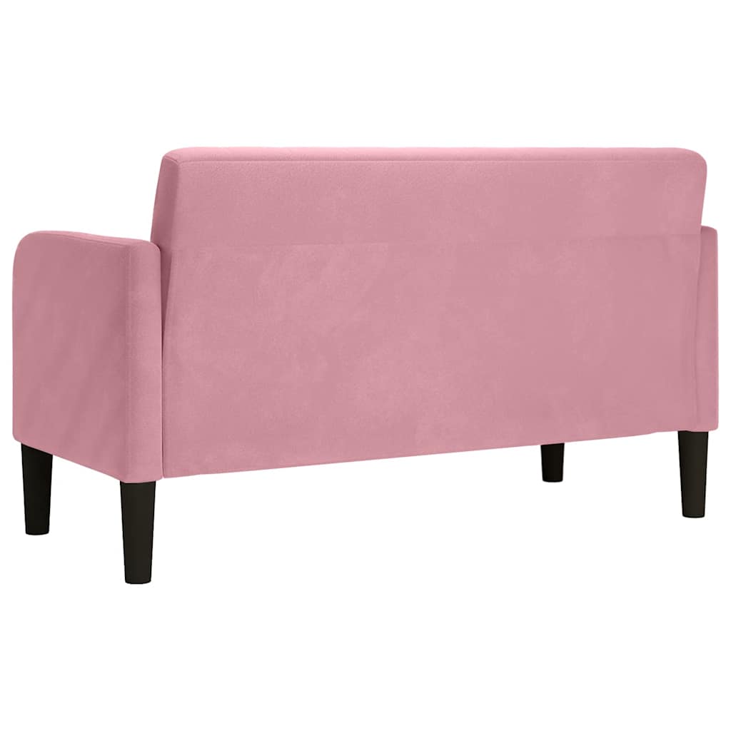 Zweisitzer-Sofa Rosa 109 cm Samt