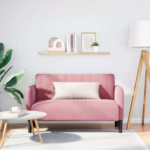 Zweisitzer-Sofa Rosa 109 cm Samt