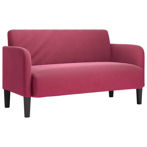 Zweisitzer-Sofa Weinrot 109 cm Samt