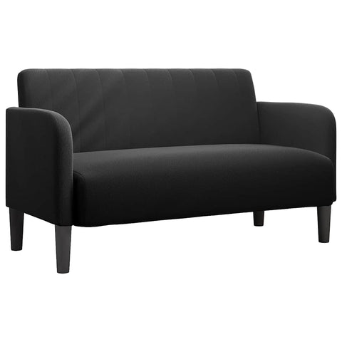 Zweisitzer-Sofa Schwarz 109 cm Samt