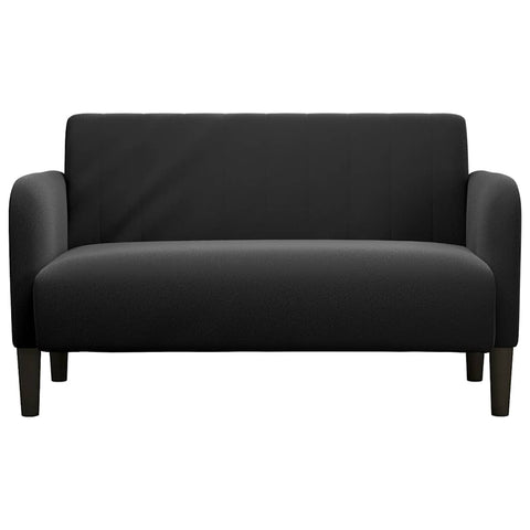 Zweisitzer-Sofa Schwarz 109 cm Samt