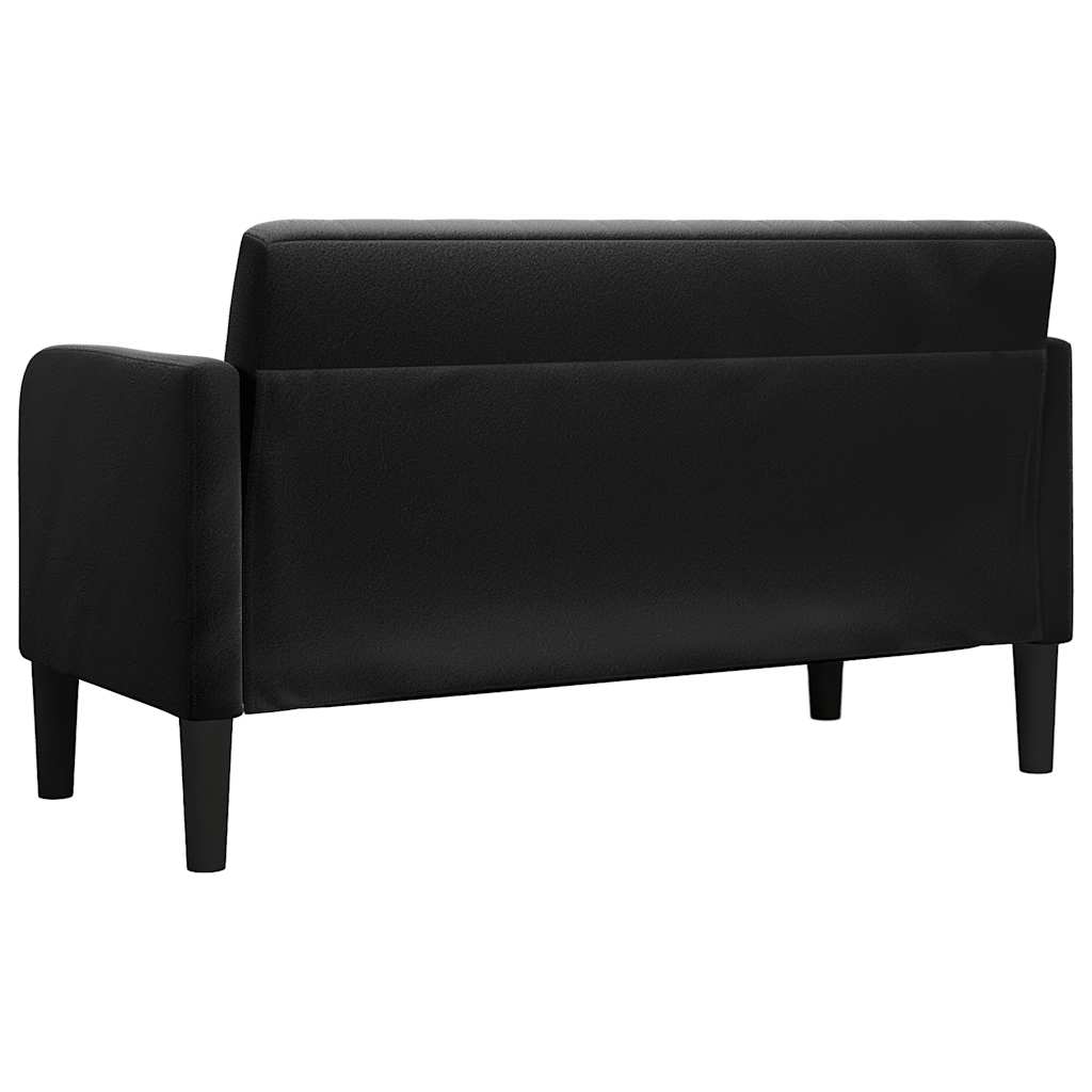 Zweisitzer-Sofa Schwarz 109 cm Samt