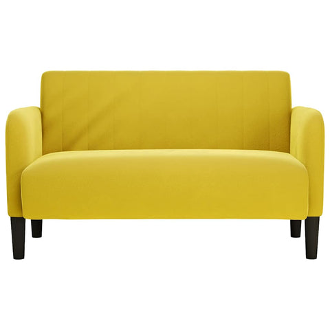 Zweisitzer-Sofa Gelb 109 cm Samt