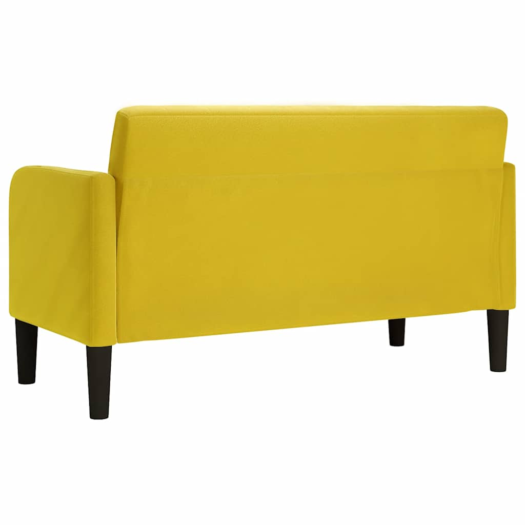 Zweisitzer-Sofa Gelb 109 cm Samt