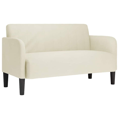 Zweisitzer-Sofa Creme 109 cm Samt