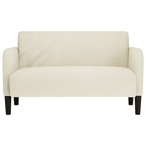 Zweisitzer-Sofa Creme 109 cm Samt