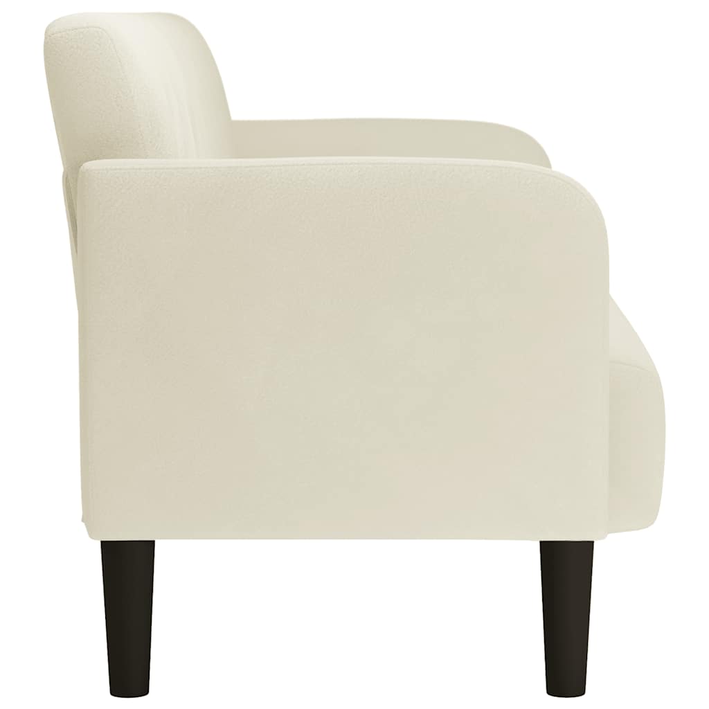 Zweisitzer-Sofa Creme 109 cm Samt