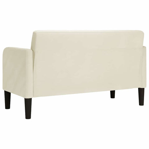 Zweisitzer-Sofa Creme 109 cm Samt