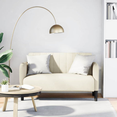 Zweisitzer-Sofa Creme 109 cm Samt