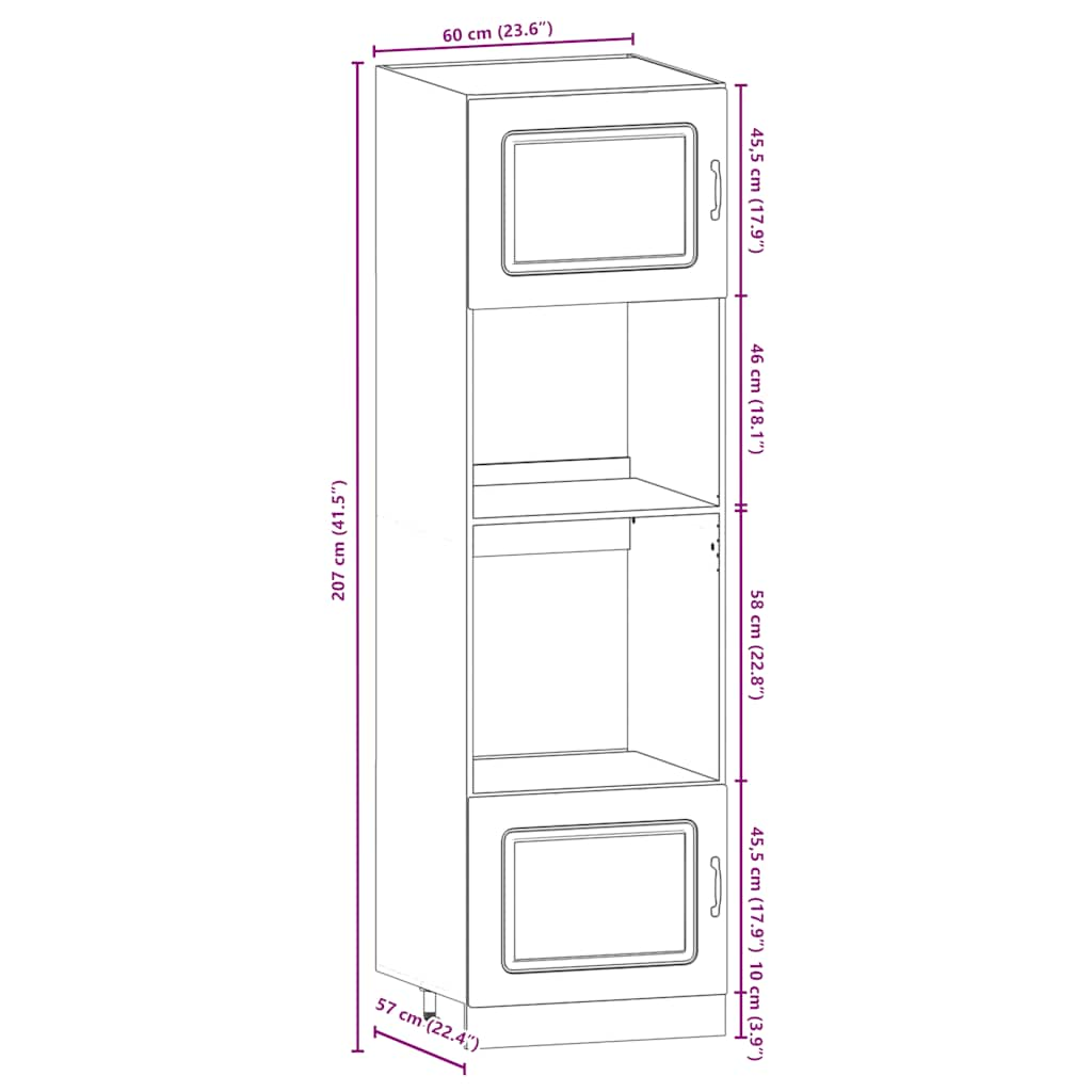 7-tlg. Küchenschrank-Set Kalmar Weiß Holzwerkstoff