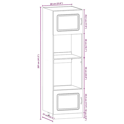 7-tlg. Küchenschrank-Set Kalmar Weiß Holzwerkstoff