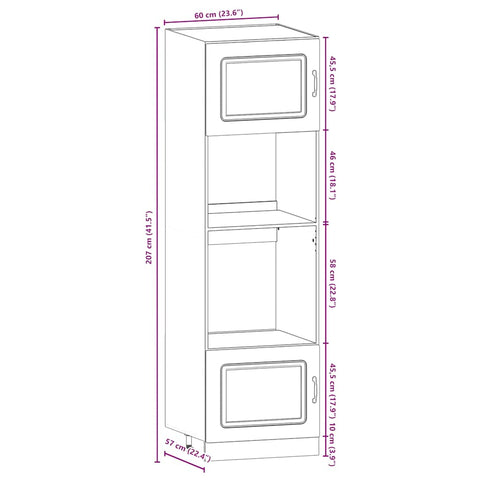 7-tlg. Küchenschrank-Set Kalmar Hochglanz-Weiß Holzwerkstoff