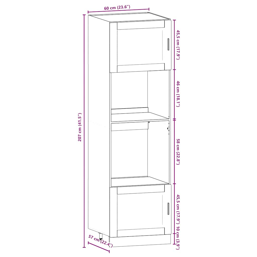 7-tlg. Küchenschrank-Set Kalmar Schwarz Holzwerkstoff