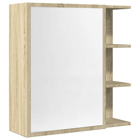 Bad-Spiegelschrank Sonoma-Eiche 62,5x20,5x64 cm Holzwerkstoff