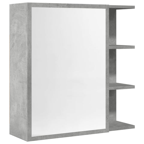 Bad-Spiegelschrank Betongrau 62,5x20,5x64 cm Holzwerkstoff