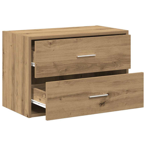 Schrank mit 2 Schubladen Artisan-Eiche 60x31x40cm Holzwerkstoff