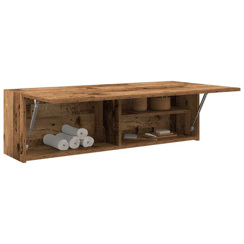 Bad-Wandschrank Altholz-Optik 100x25x30 cm Holzwerkstoff