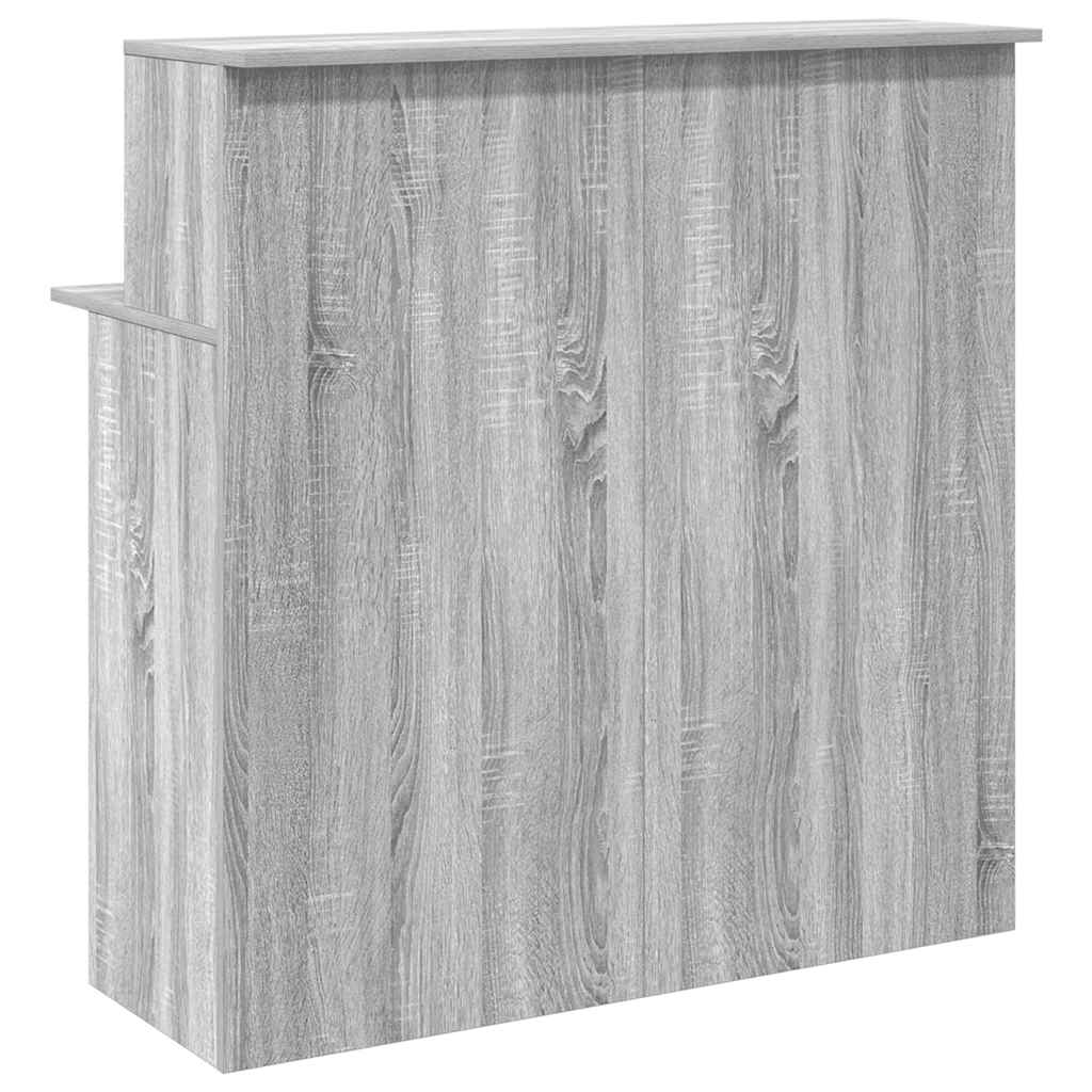 Empfangstheke Grau Sonoma 100x50x103,5 cm Holzwerkstoff